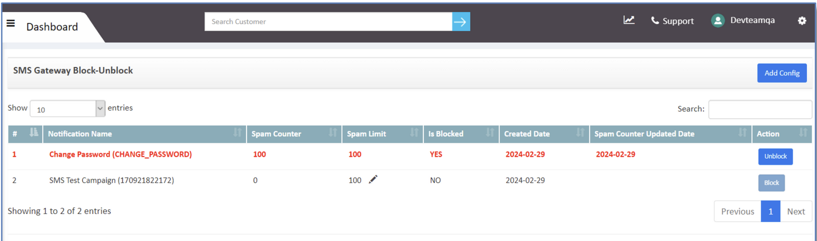Streamlined SPAM Control with SMS Gateway Block-Unblock – Telgoo5 Support